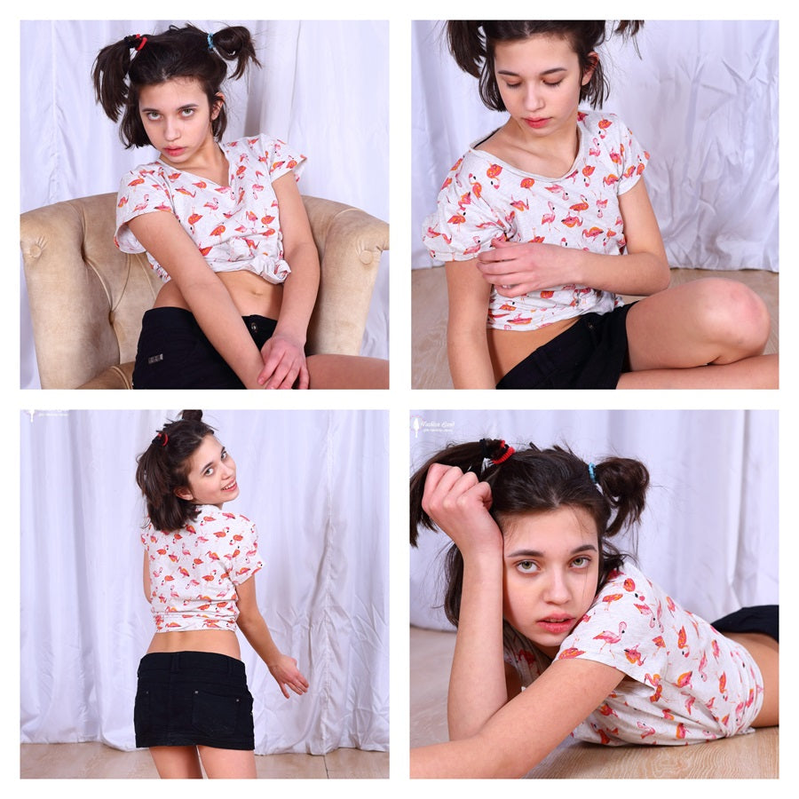 Arina in flamingo shirt (NEW)