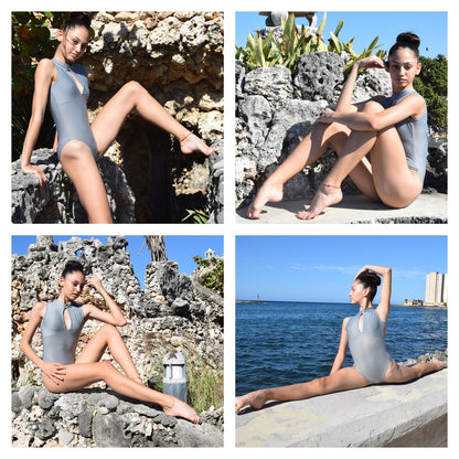 Carolina in grey gymnastic suit (NEW)