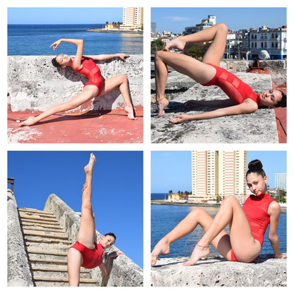 Carolina in red swimming suit (NEW)